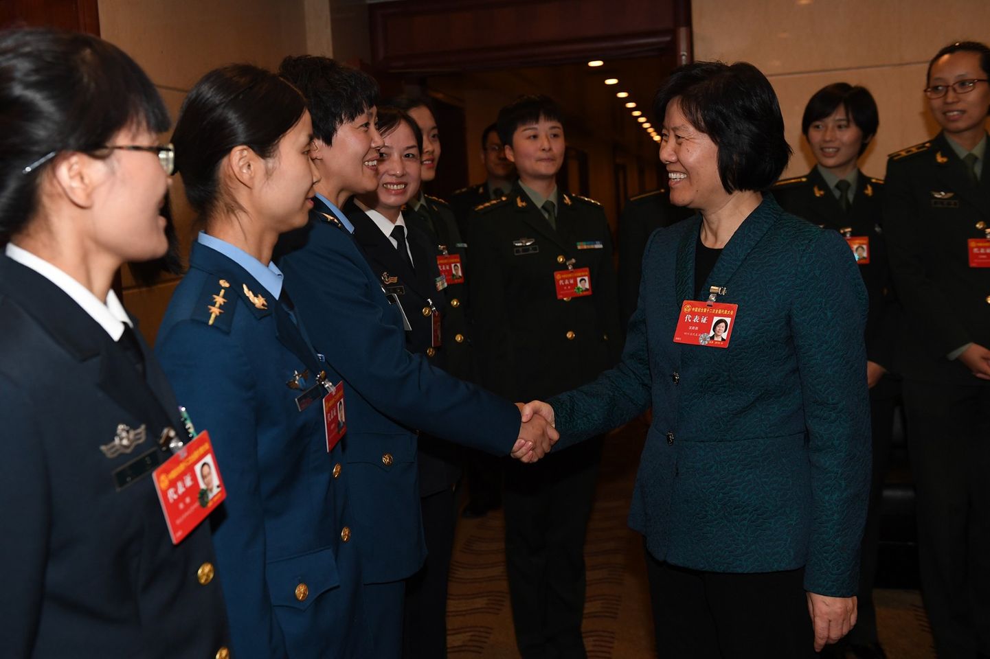 ACWF Leaders Visit Delegates to 12th NWC in Beijing