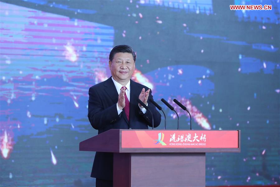 President Xi Announces Opening of Hong Kong-Zhuhai-Macao Bri